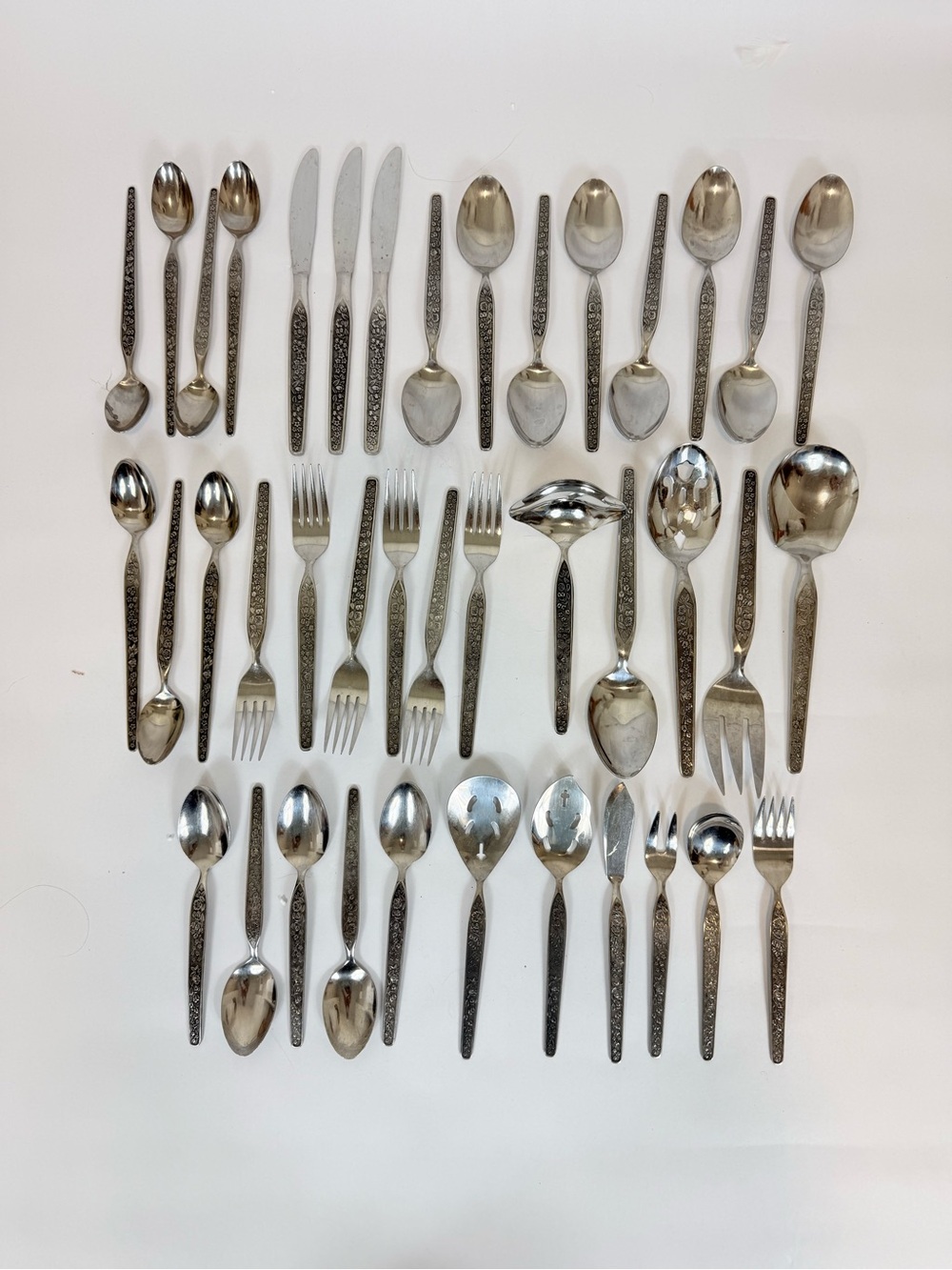 VTG National Stainless Flatware Sevita Japan 40 Pieces